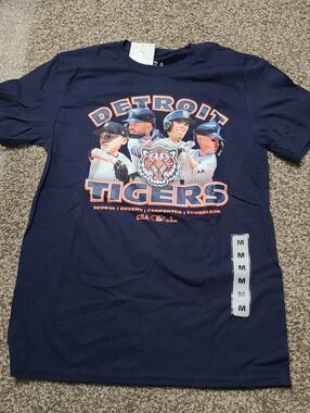 MLB Detroit Tigers Navy Blue Shirt Baseball Skubal Greene Carpenter Torkelson